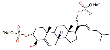 (22E)-Cholesta-5,22-dien-3a,4b,21-triol 3,21-disulfate